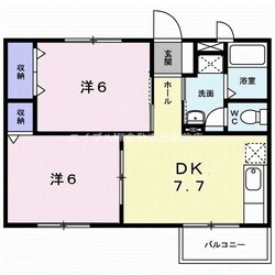 ニューエルディム北畝Ａの物件間取画像